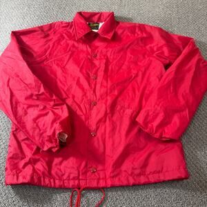 VTG 80s 90s Swingster Satin Jacket Size Small S Red Flaw on Sleeve See Pics